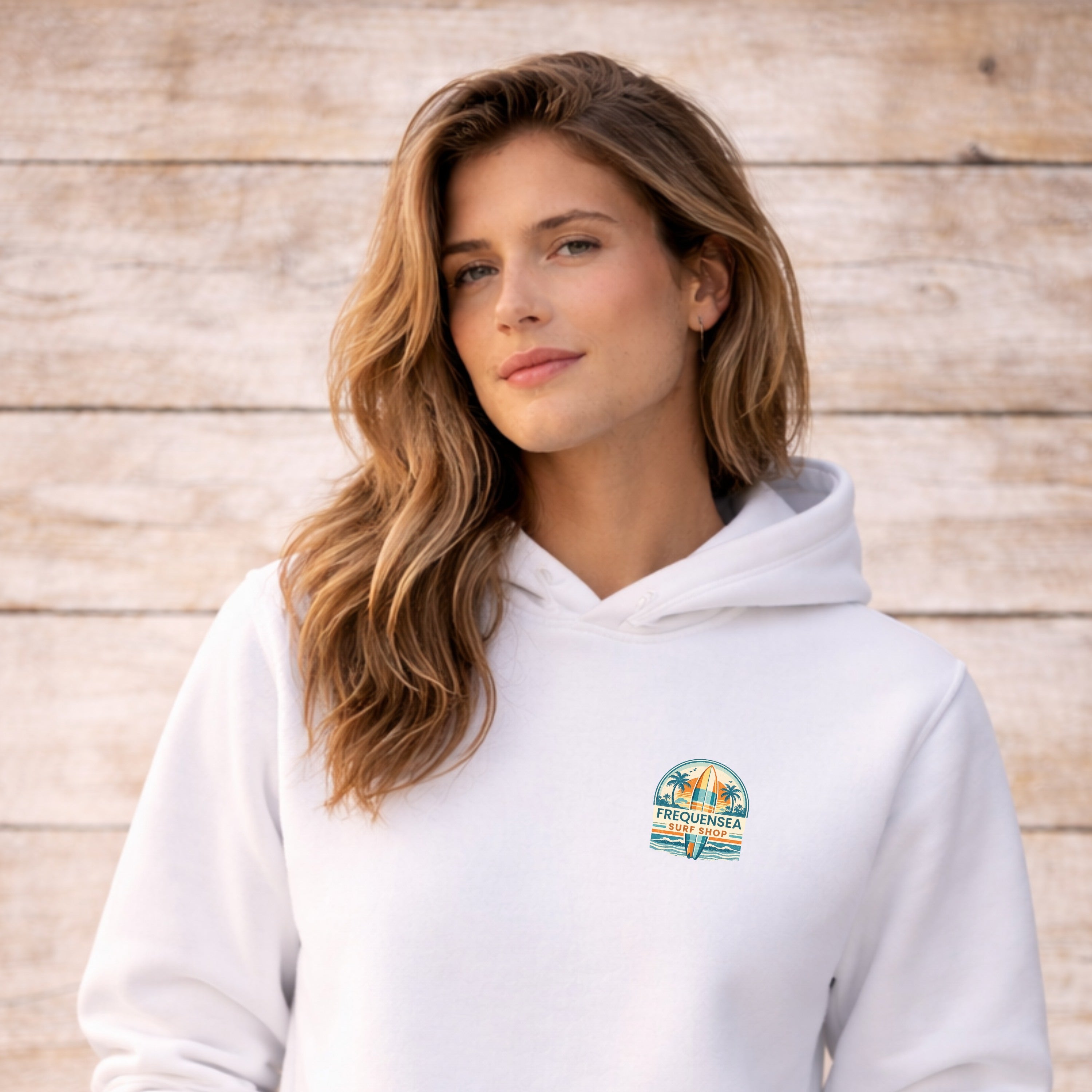 Vintage Surf Shop — Back Design Hoodie