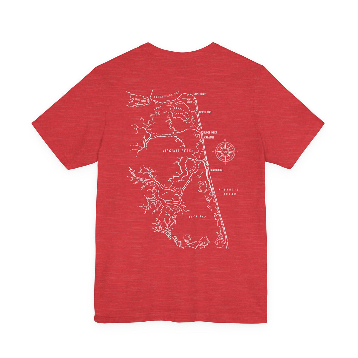 Virginia Beach, VA Map Tee