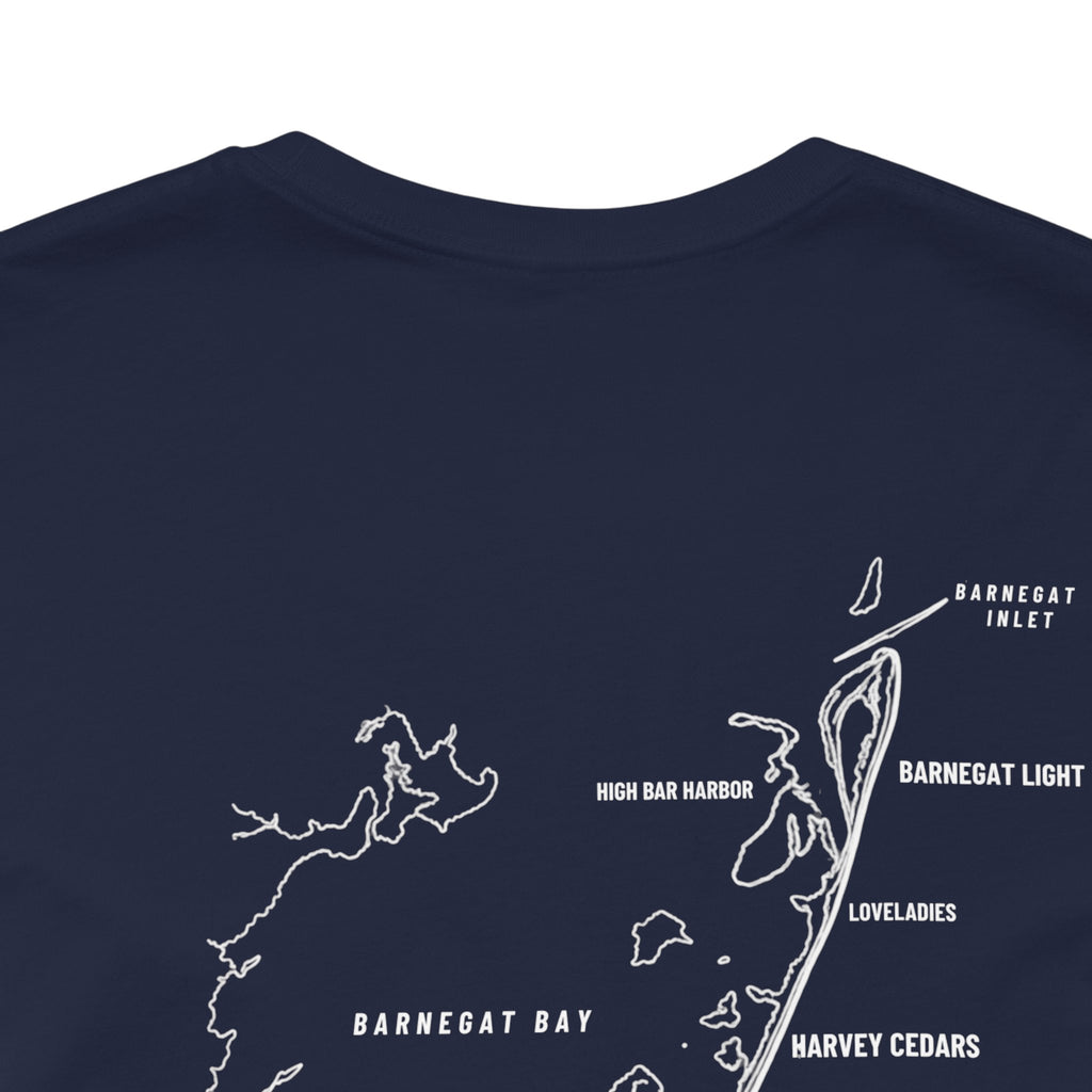 Long Beach Island, NJ Map Tee