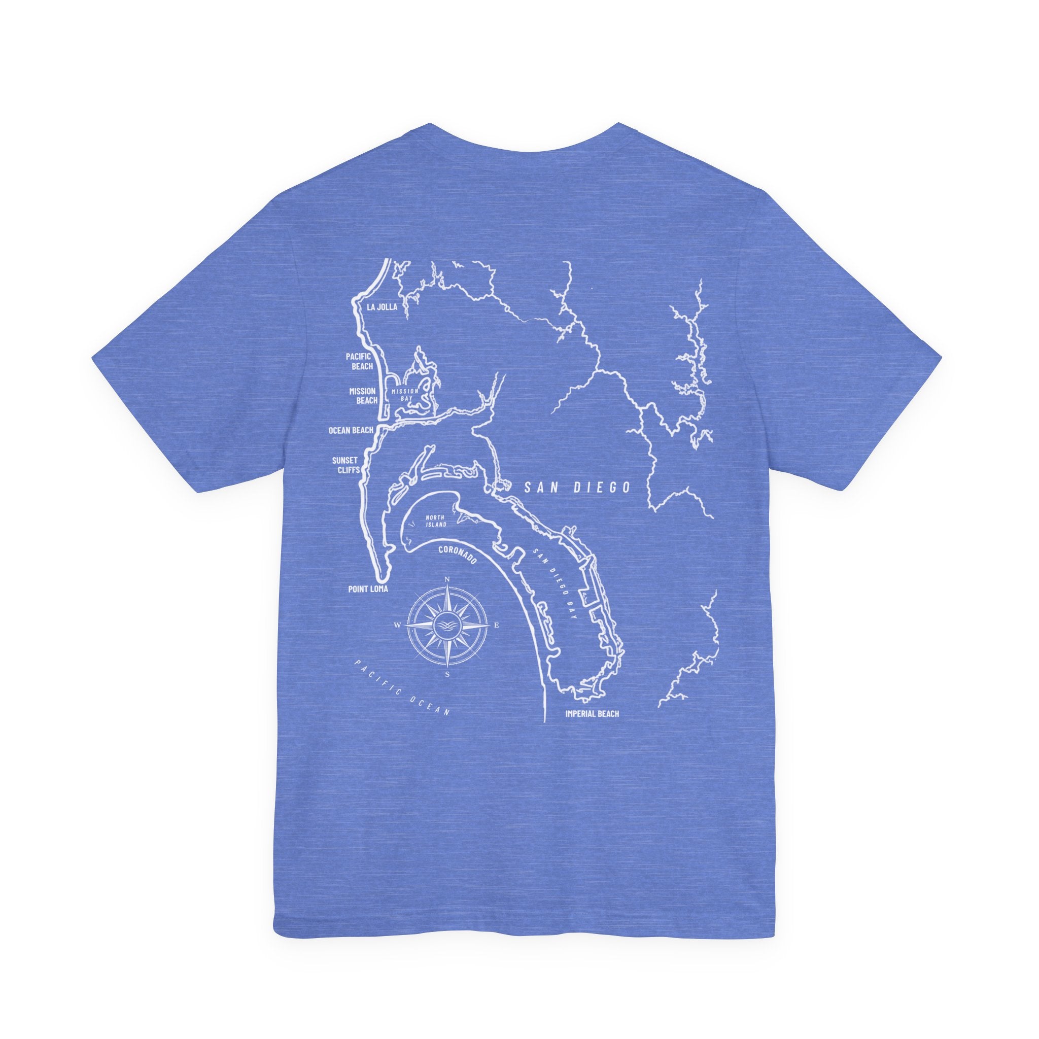 San Diego, CA Map Tee