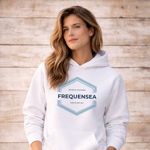Frequensea hexagon ocean energy hoodie graphic