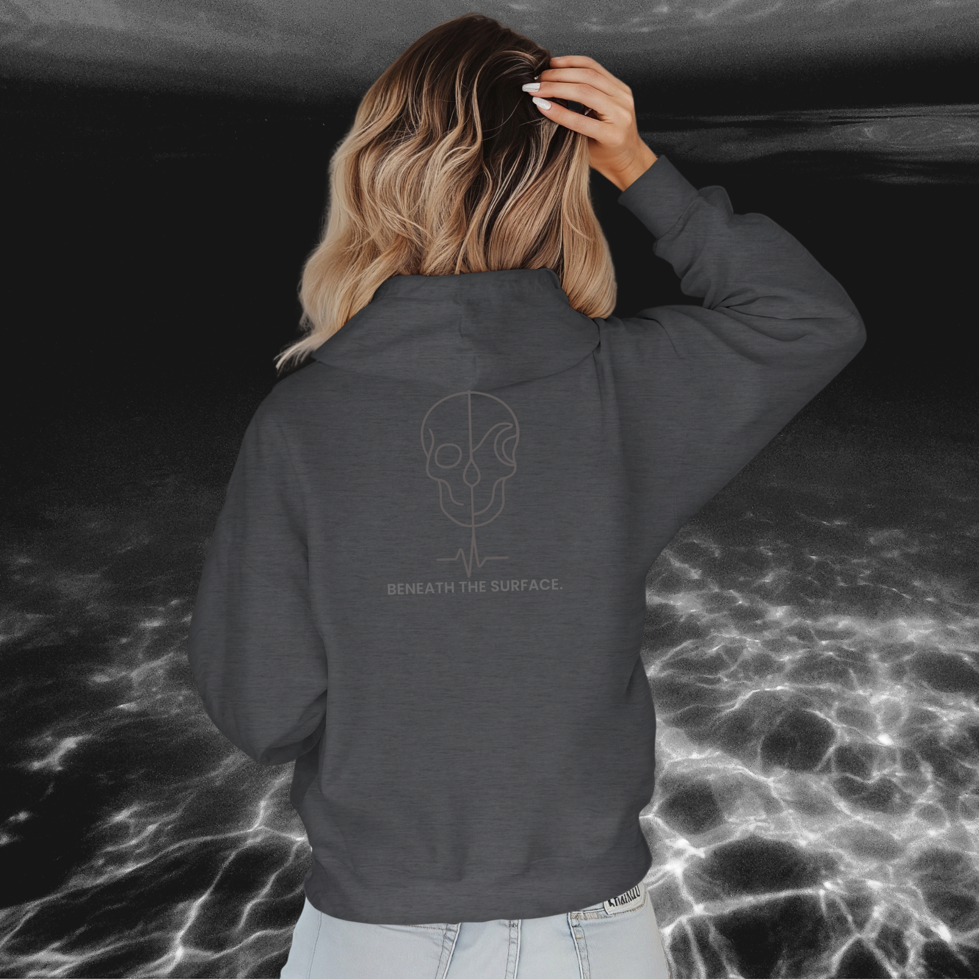 Beneath the Surface Skull Hoodie