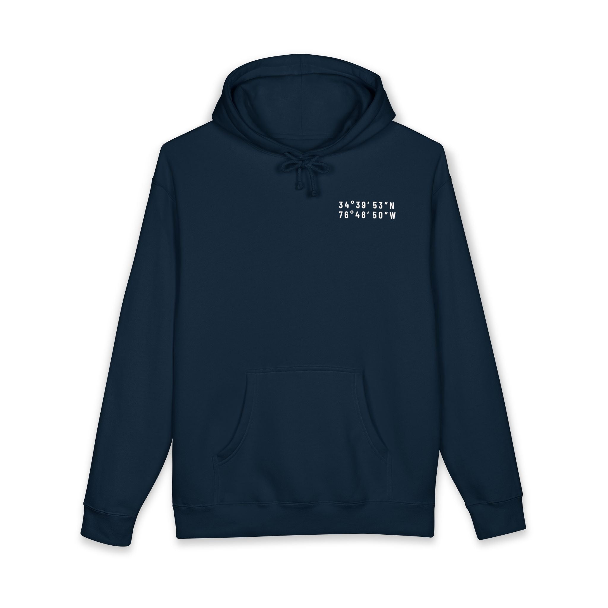 Crystal Coast, NC Map Hoodie