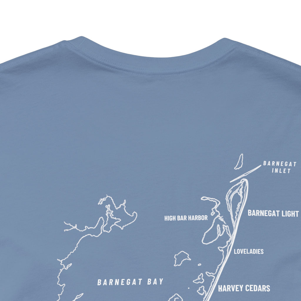 Long Beach Island, NJ Map Tee