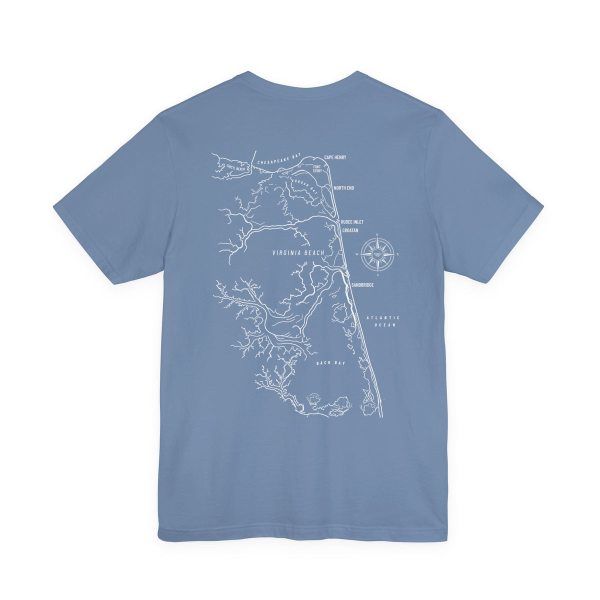 Virginia Beach, VA Map Tee