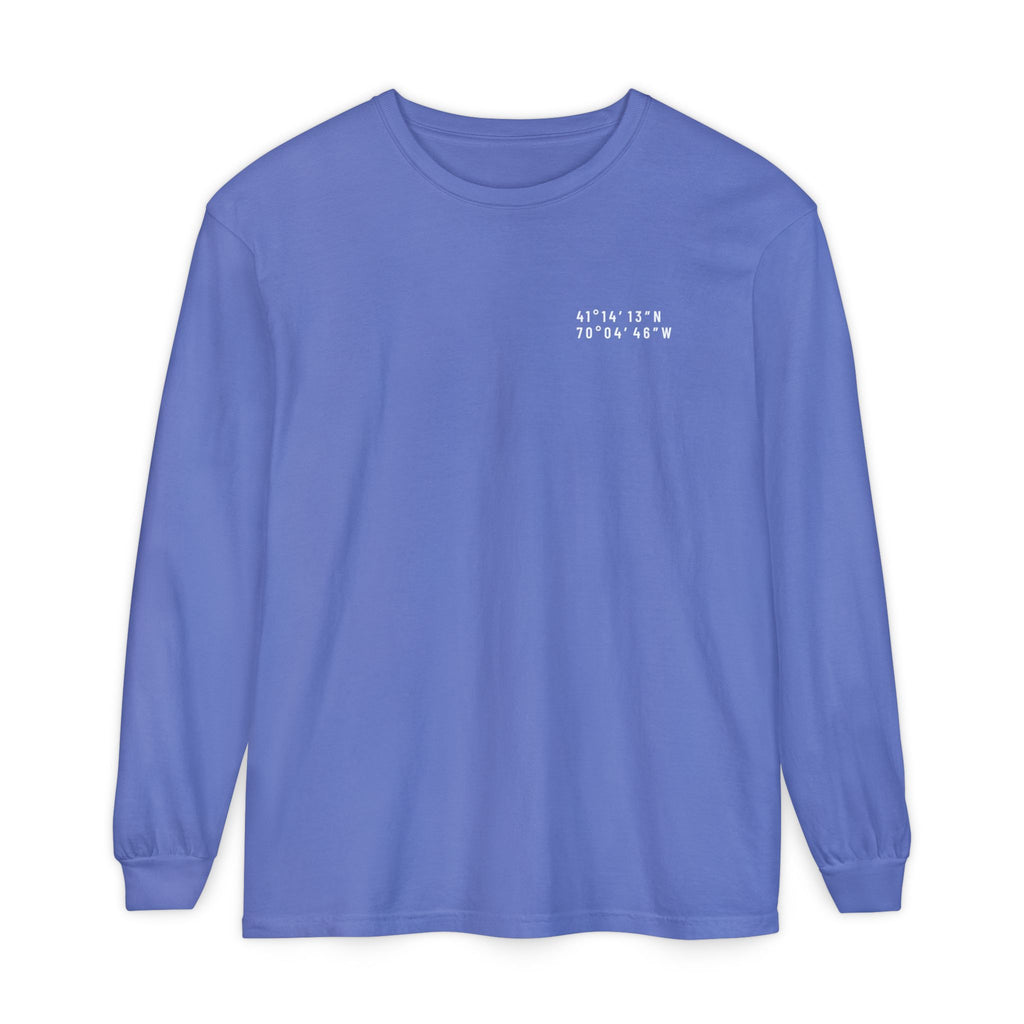 Nantucket, MA Map Long Sleeve Tee