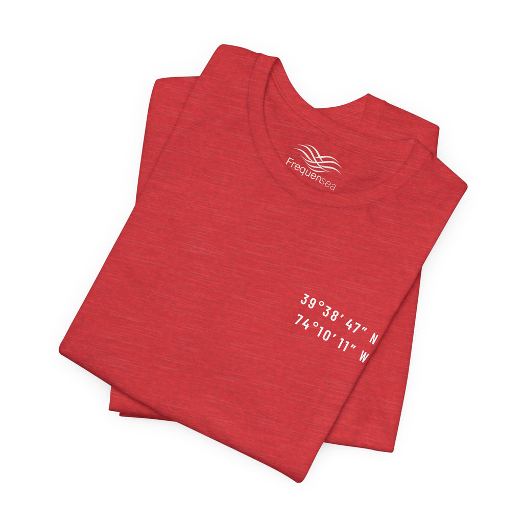 Long Beach Island, NJ Map Tee