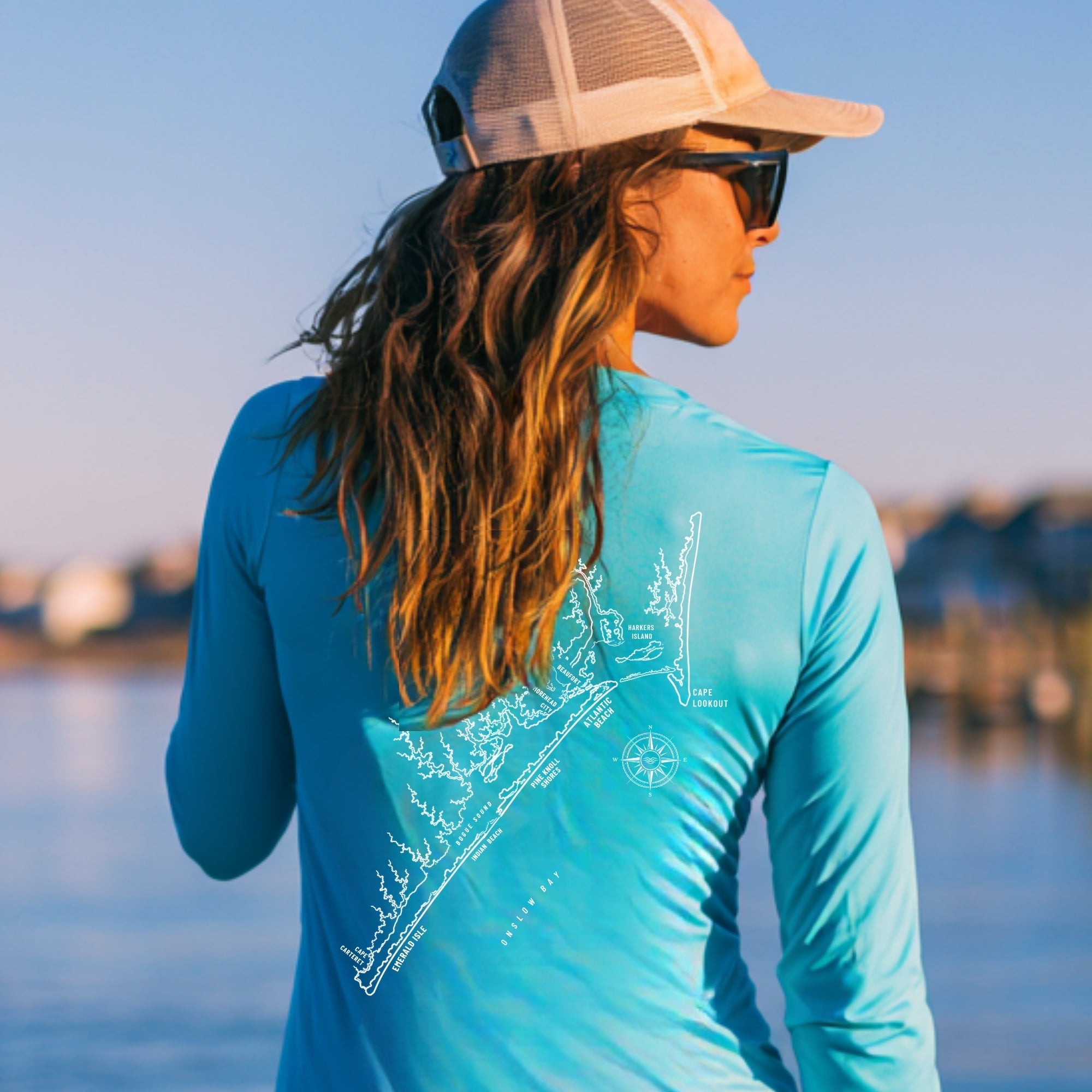 Crystal Coast, NC UPF 50+ Sun Shirt