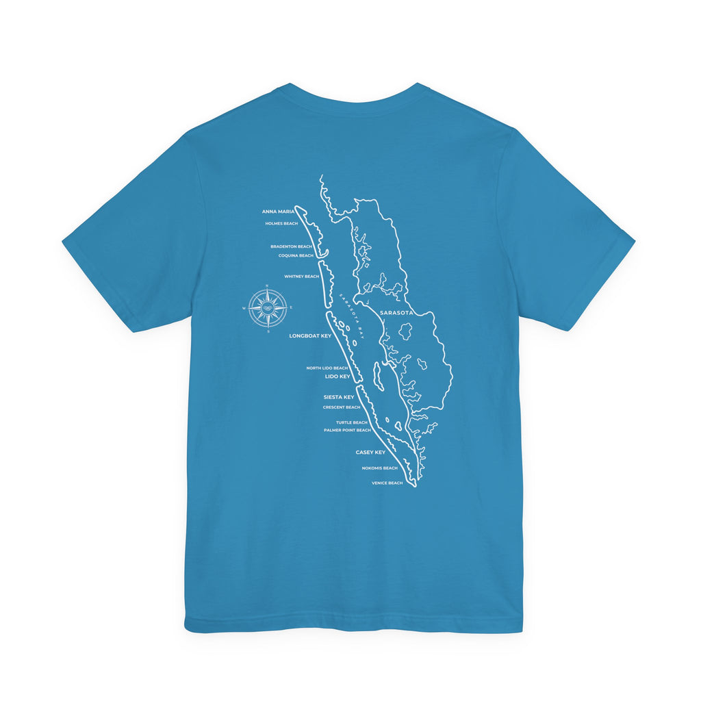 Sarasota Map Tee