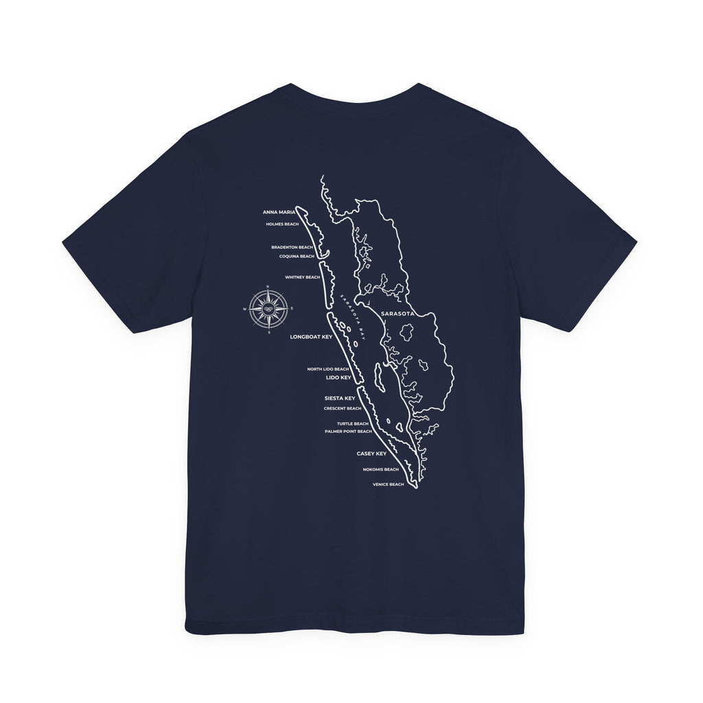 Sarasota Map Tee