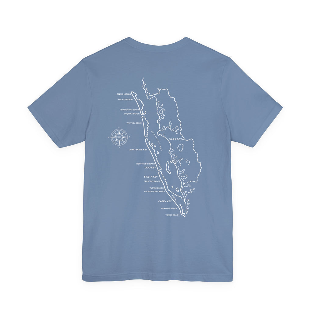 Sarasota Map Tee