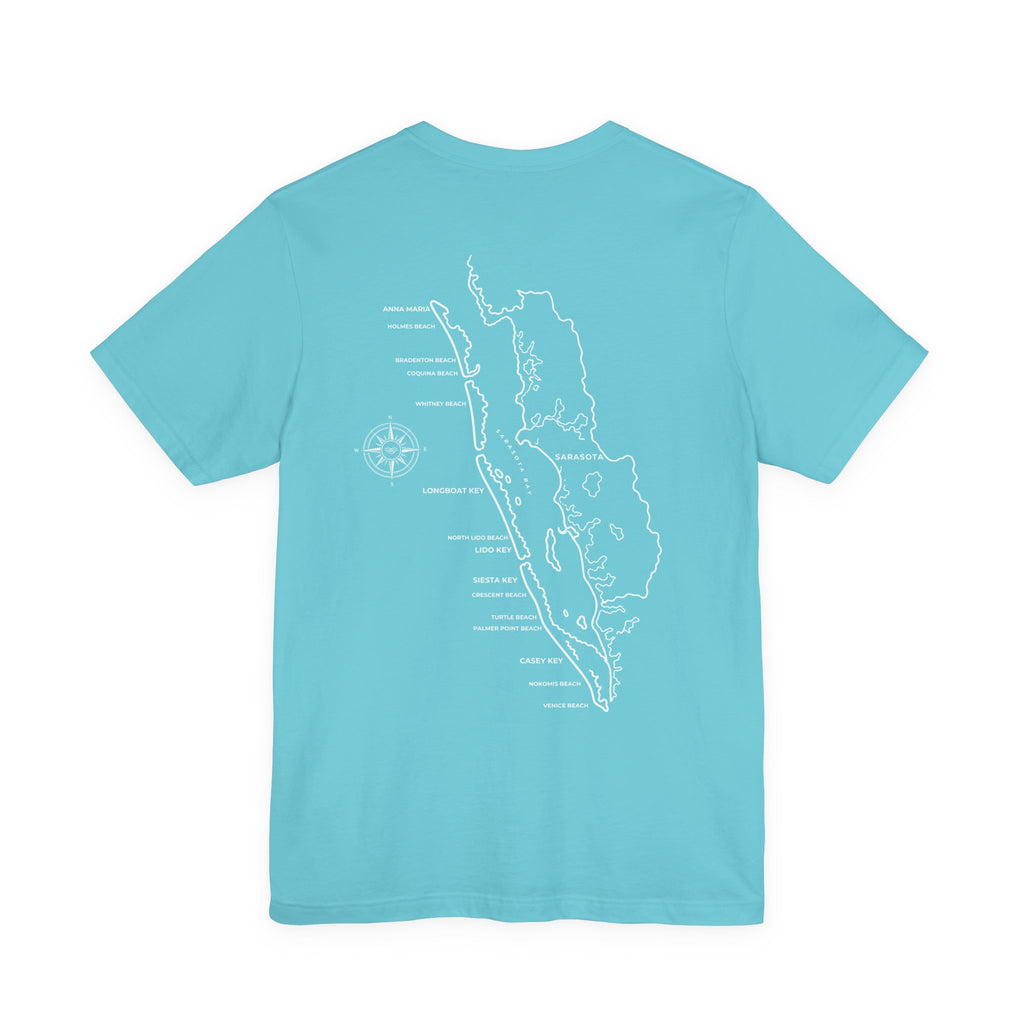 Sarasota Map Tee