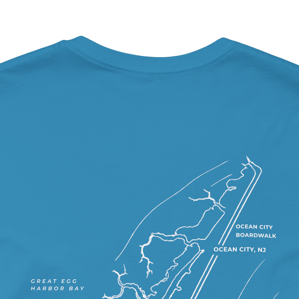 Ocean City, NJ Map Tee