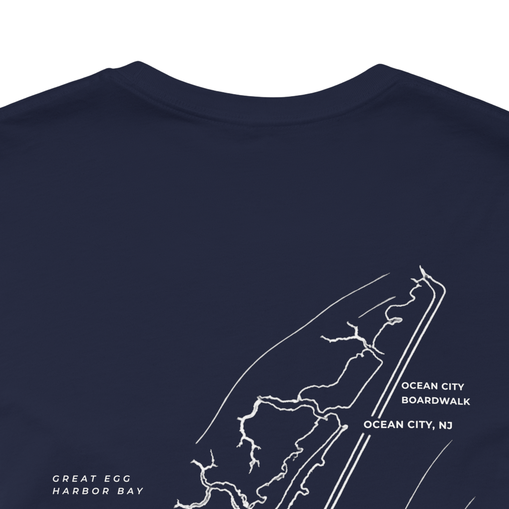 Ocean City, NJ Map Tee