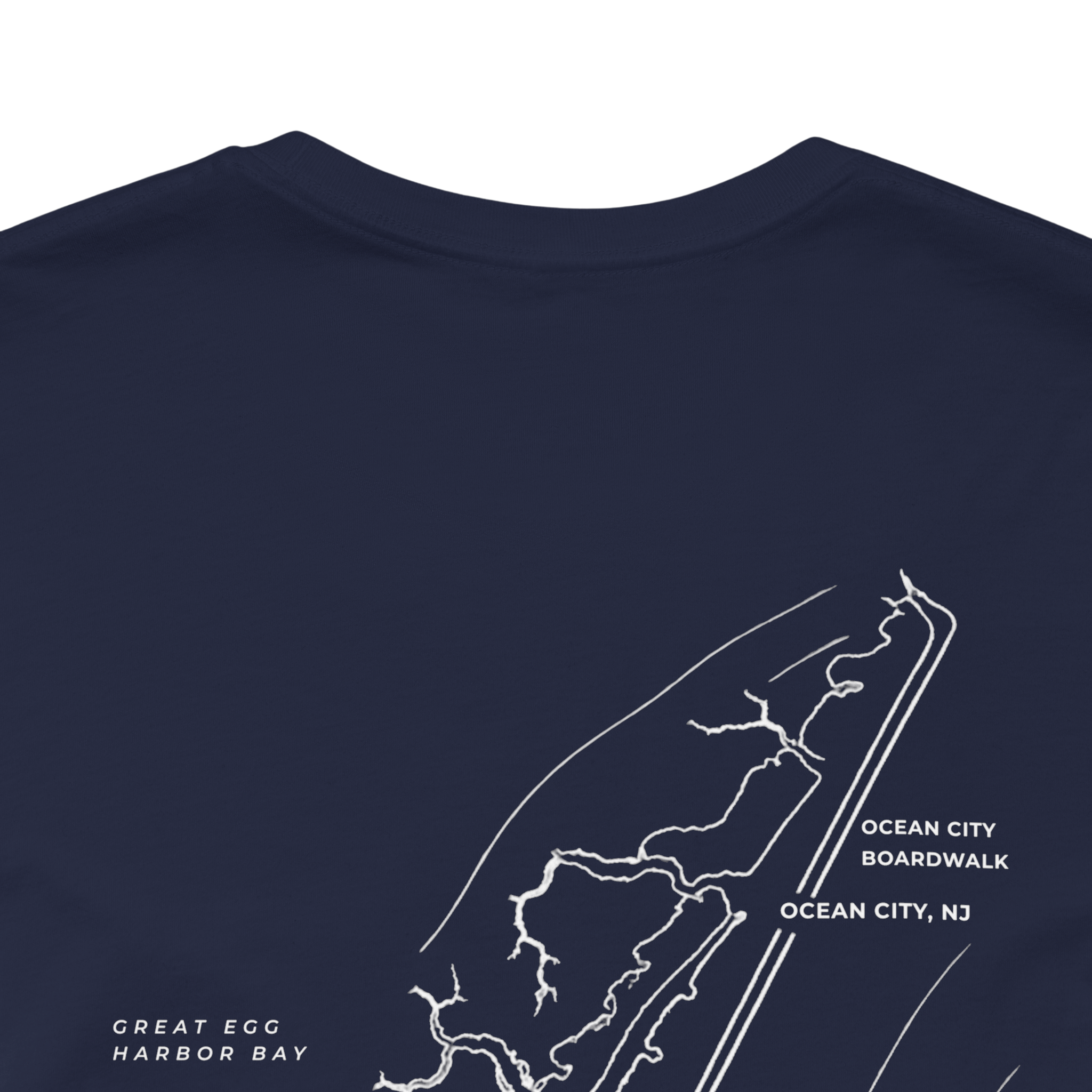 Ocean City, NJ Map Tee