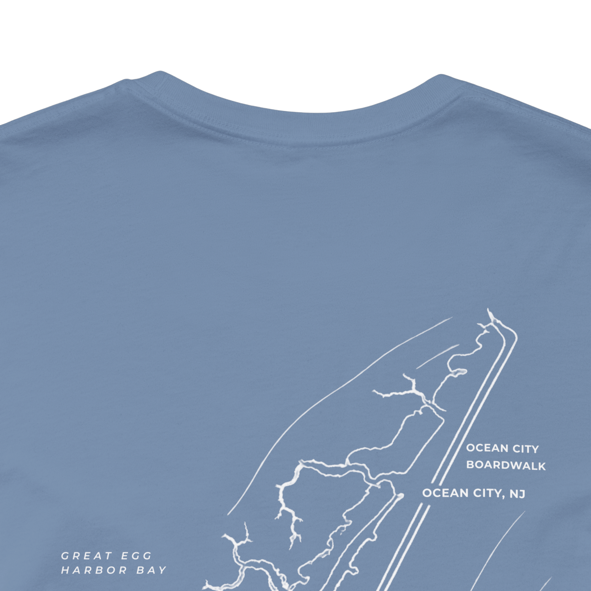 Ocean City, NJ Map Tee