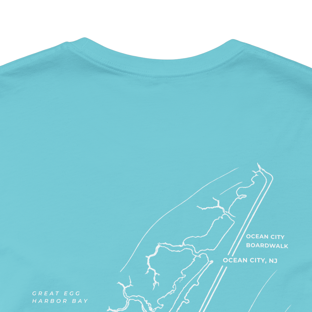 Ocean City, NJ Map Tee