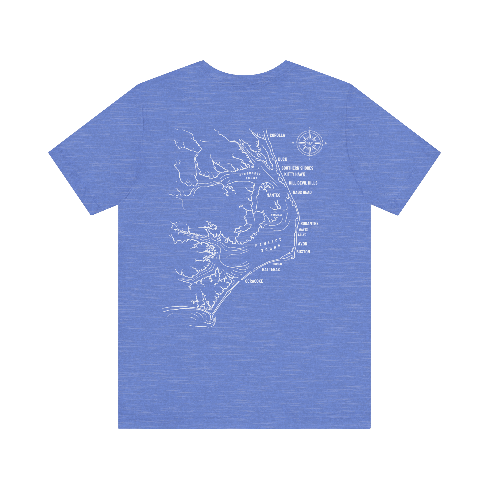 Outer Banks, NC Map Tee