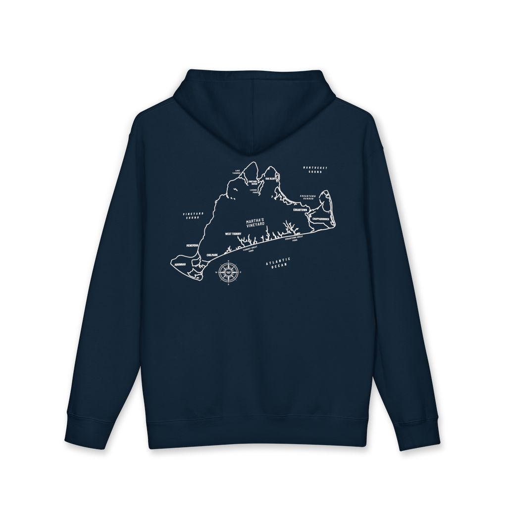 Martha's Vineyard Map Hoodie