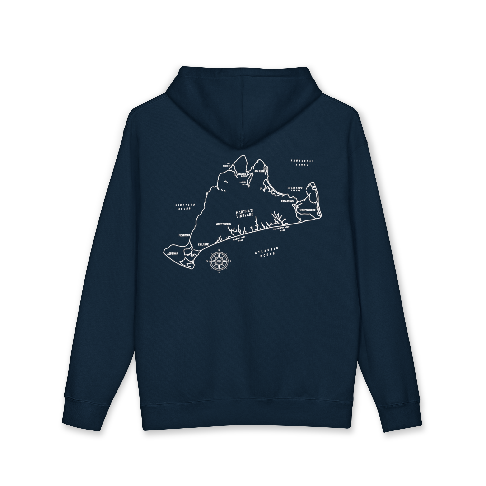 Martha's Vineyard Map Hoodie