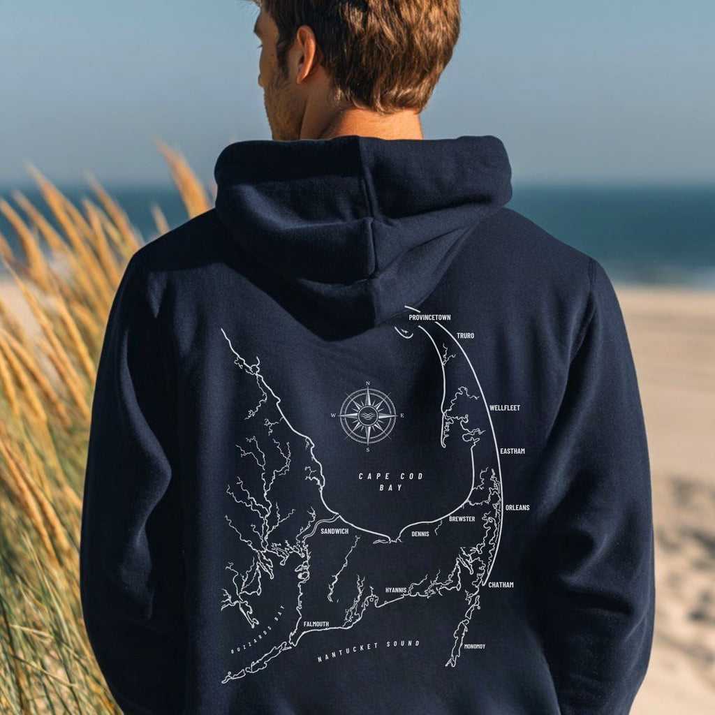 Cape Cod Map Hoodie