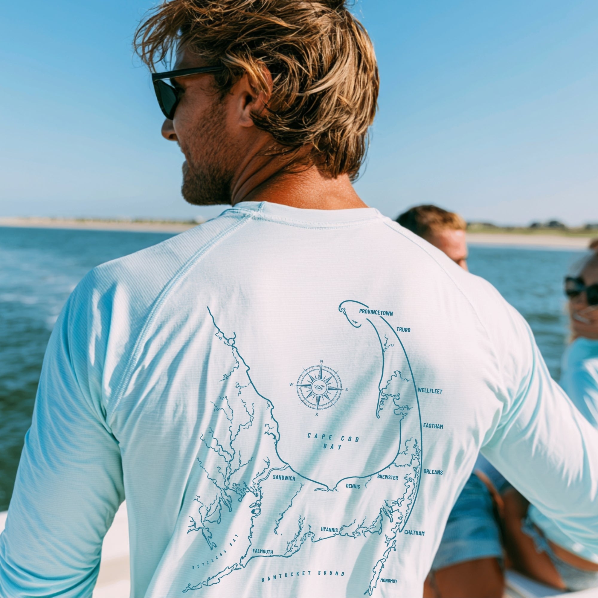 Cape Cod Map + Coordinates UPF 50+ Sun Shirt