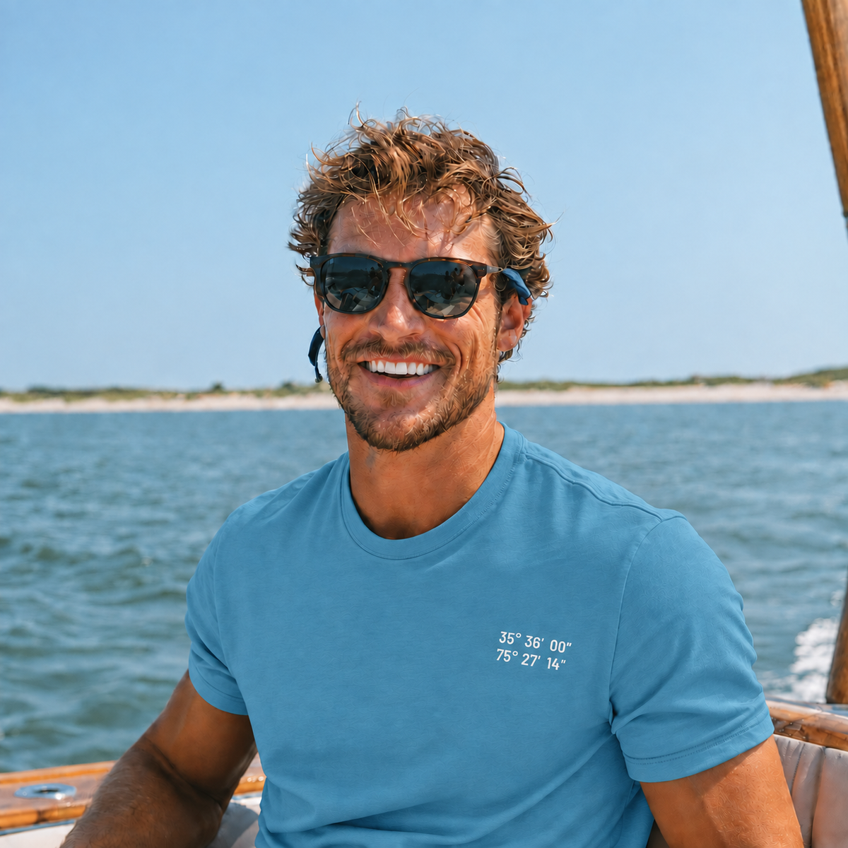 Outer Banks, NC Map Tee | Custom Coordinates