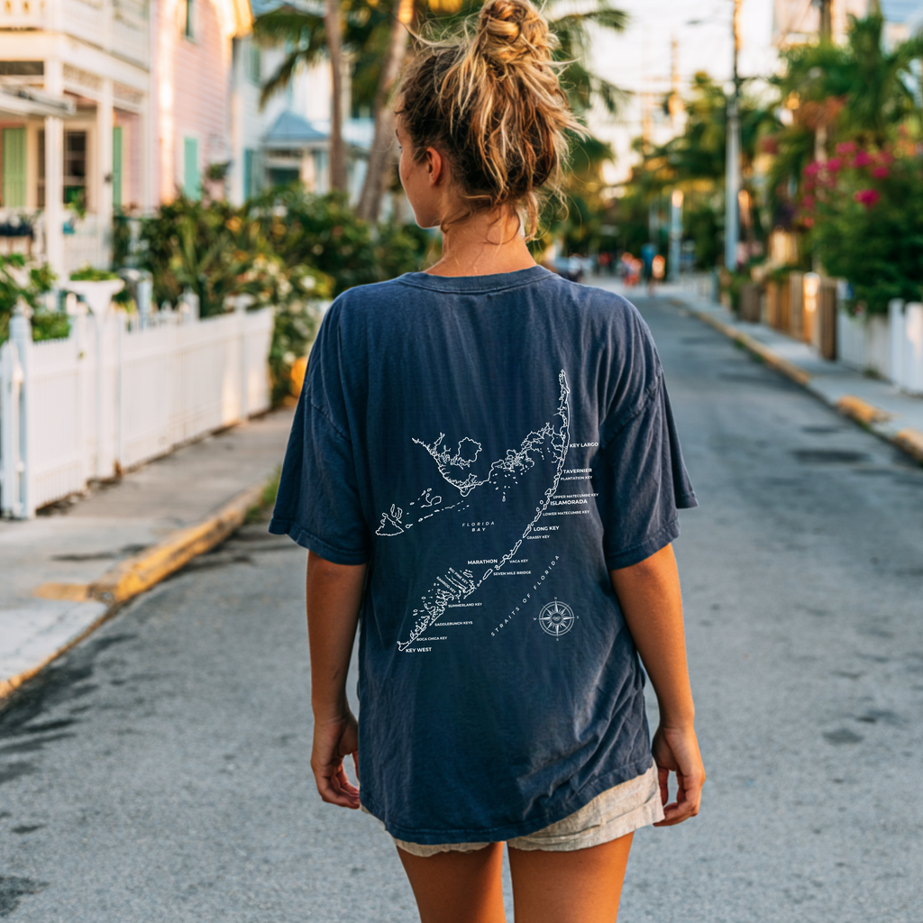 Florida Keys Map Tee