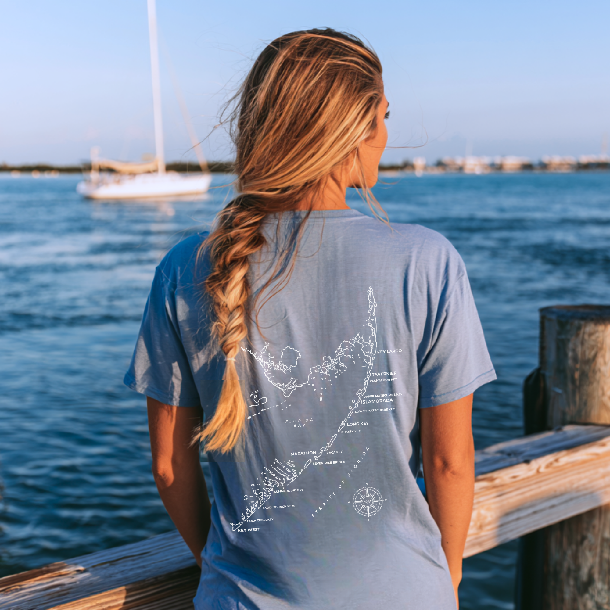 Florida Keys Map Tee