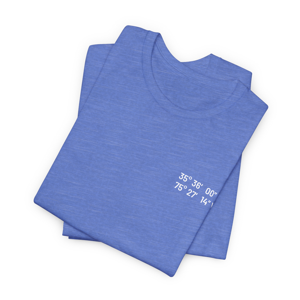 Outer Banks, NC Map Tee | Custom Coordinates