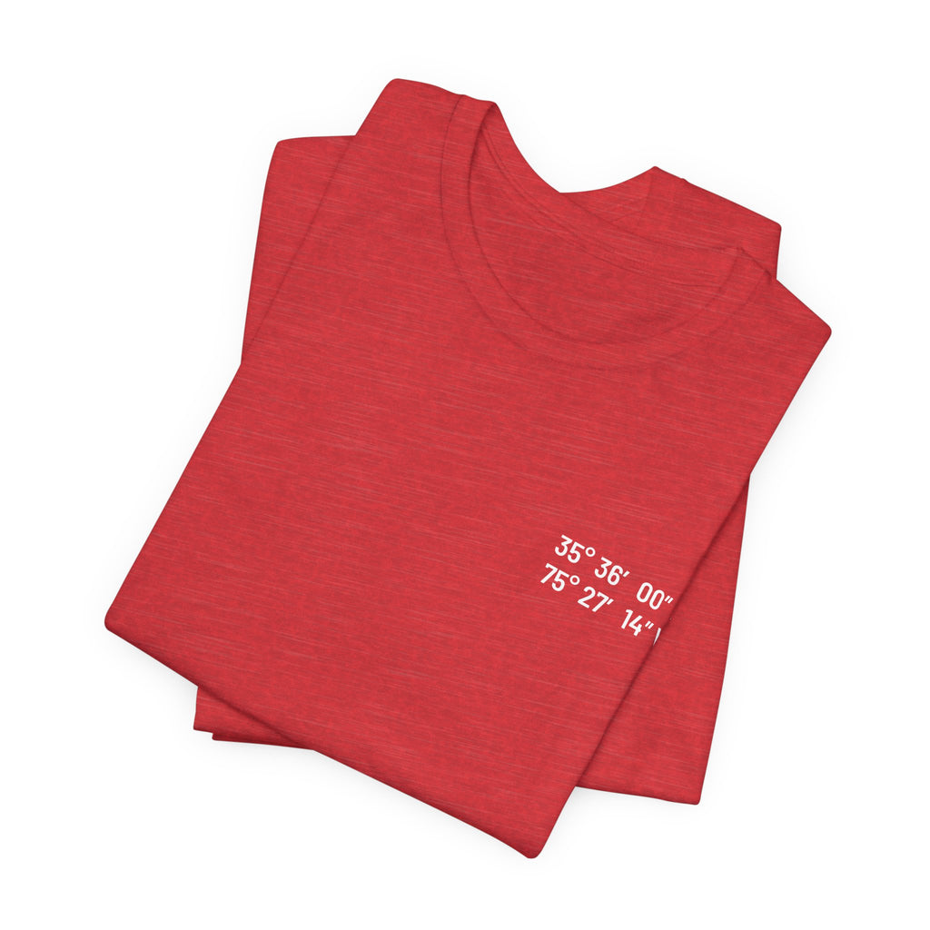 Outer Banks, NC Map Tee | Custom Coordinates