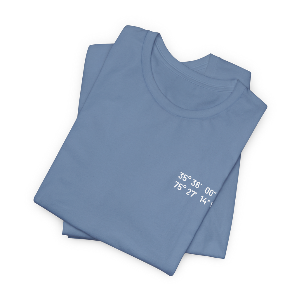 Outer Banks, NC Map Tee | Custom Coordinates