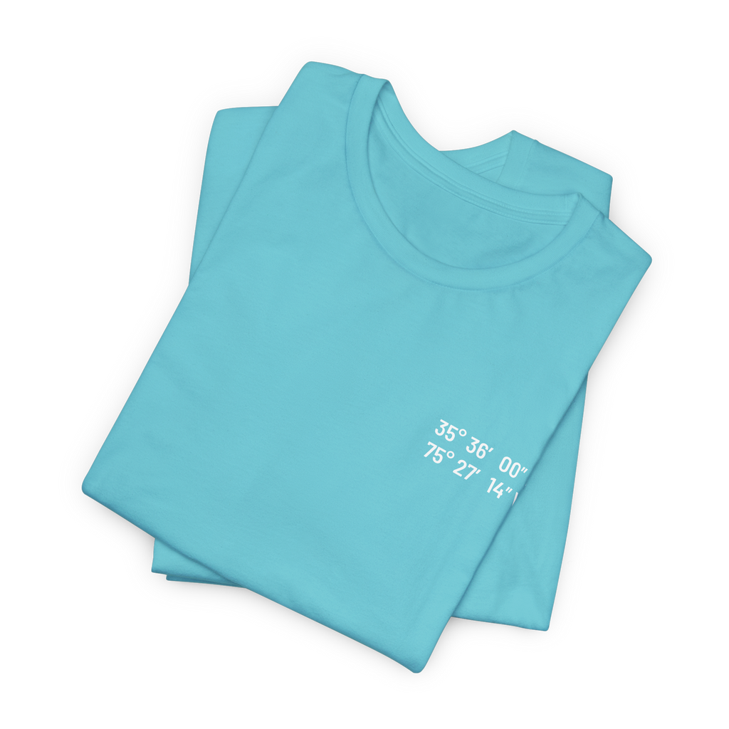Outer Banks, NC Map Tee | Custom Coordinates