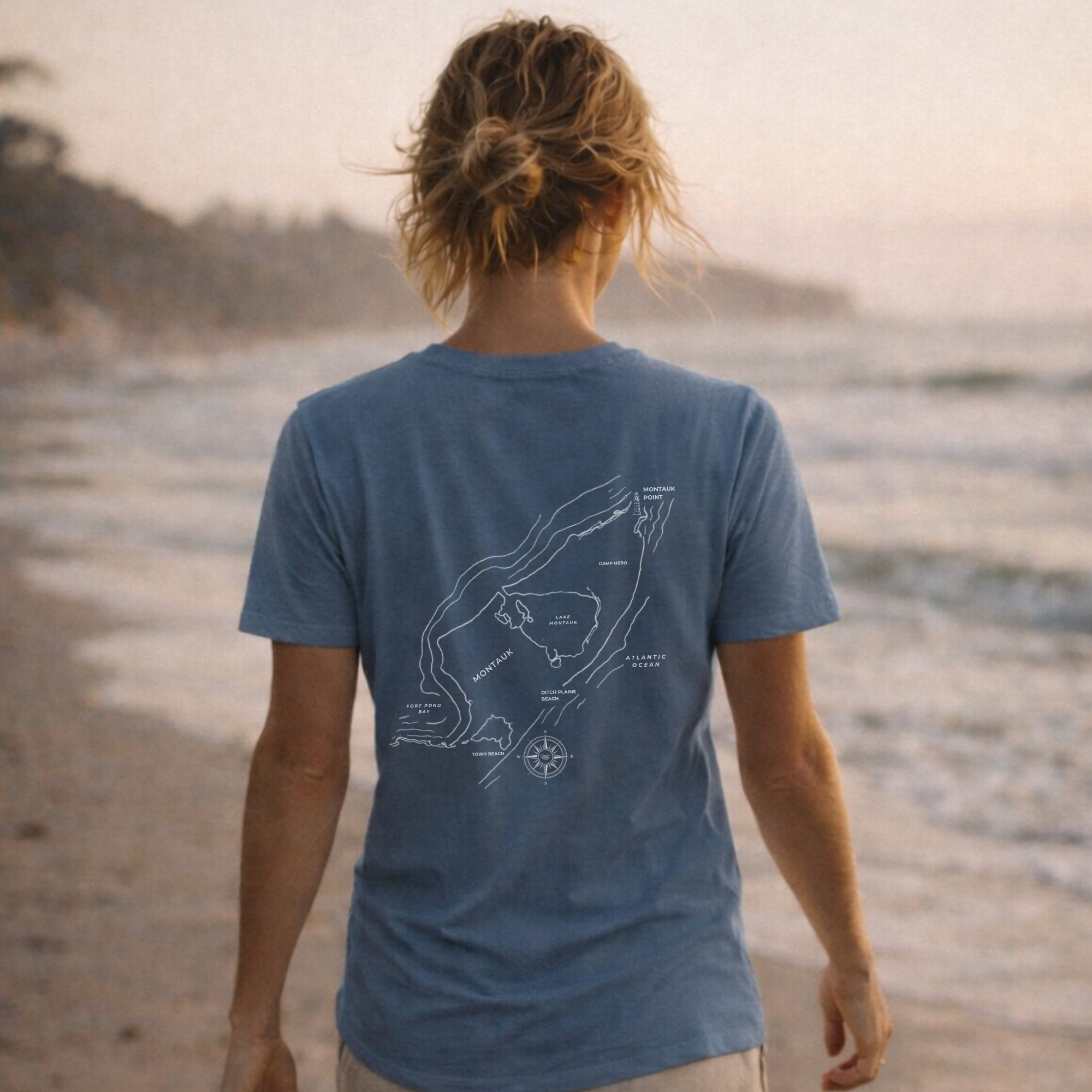 Montauk Map Tee