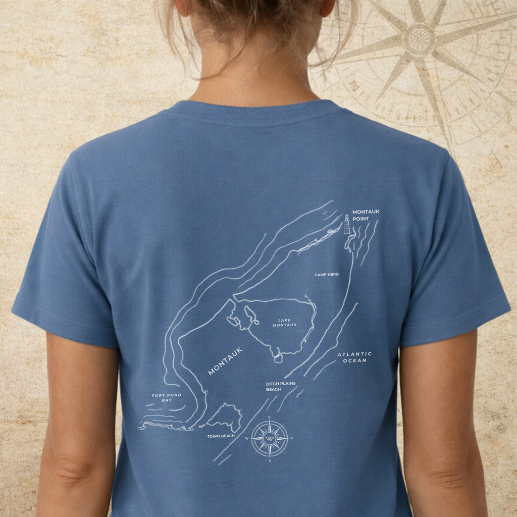 Montauk Map Tee