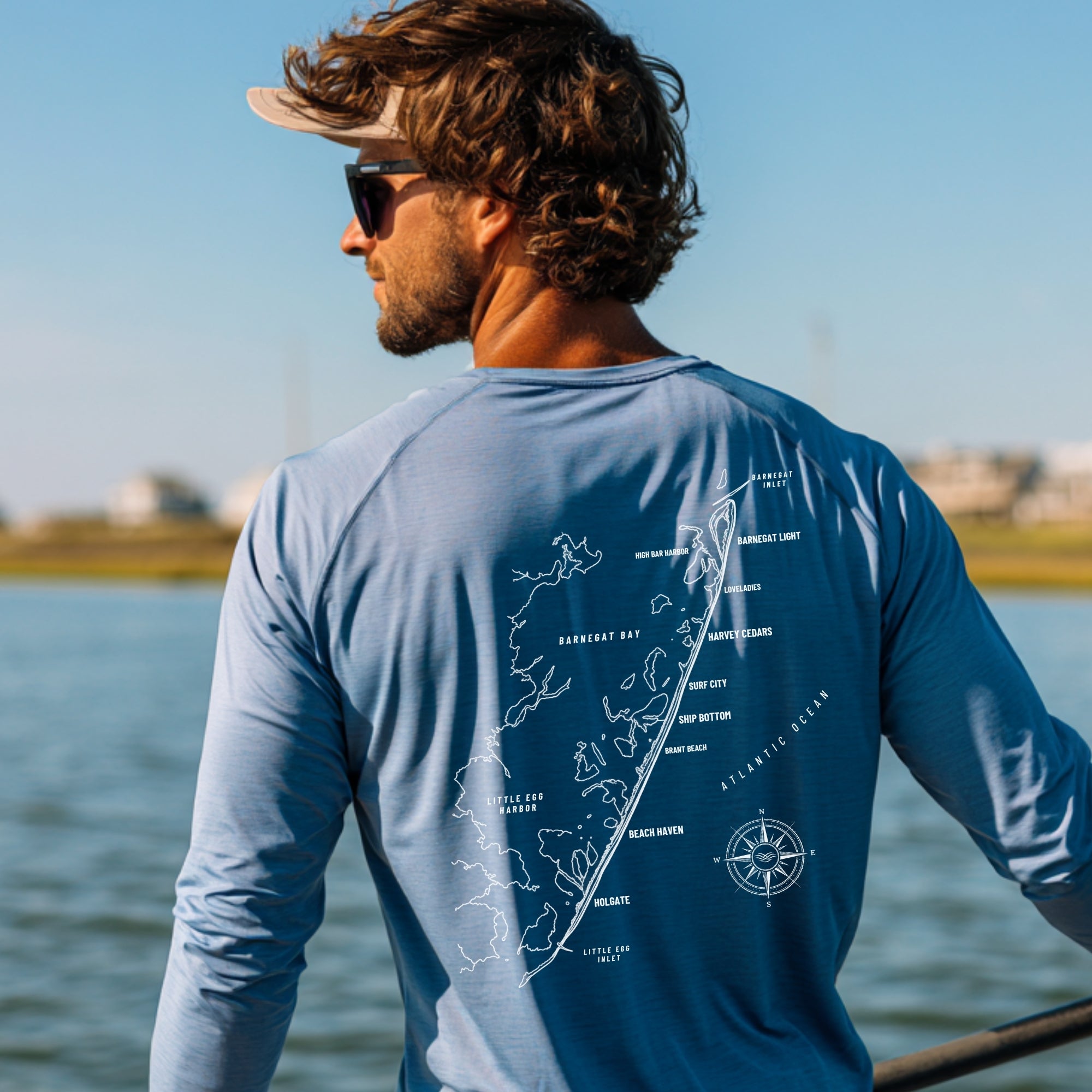 Long Beach Island, NJ UPF 50+ Sun Shirt