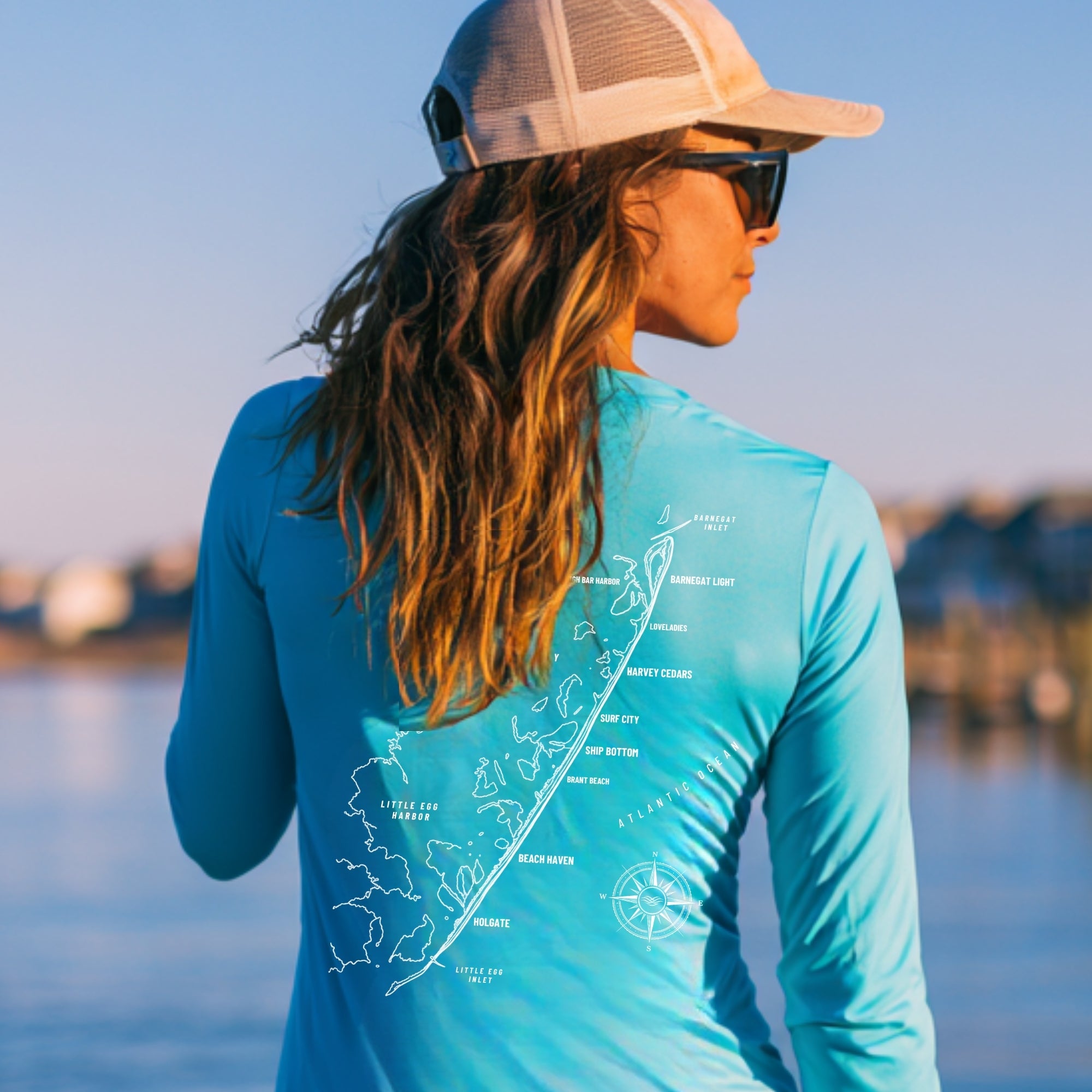 Long Beach Island, NJ UPF 50+ Sun Shirt