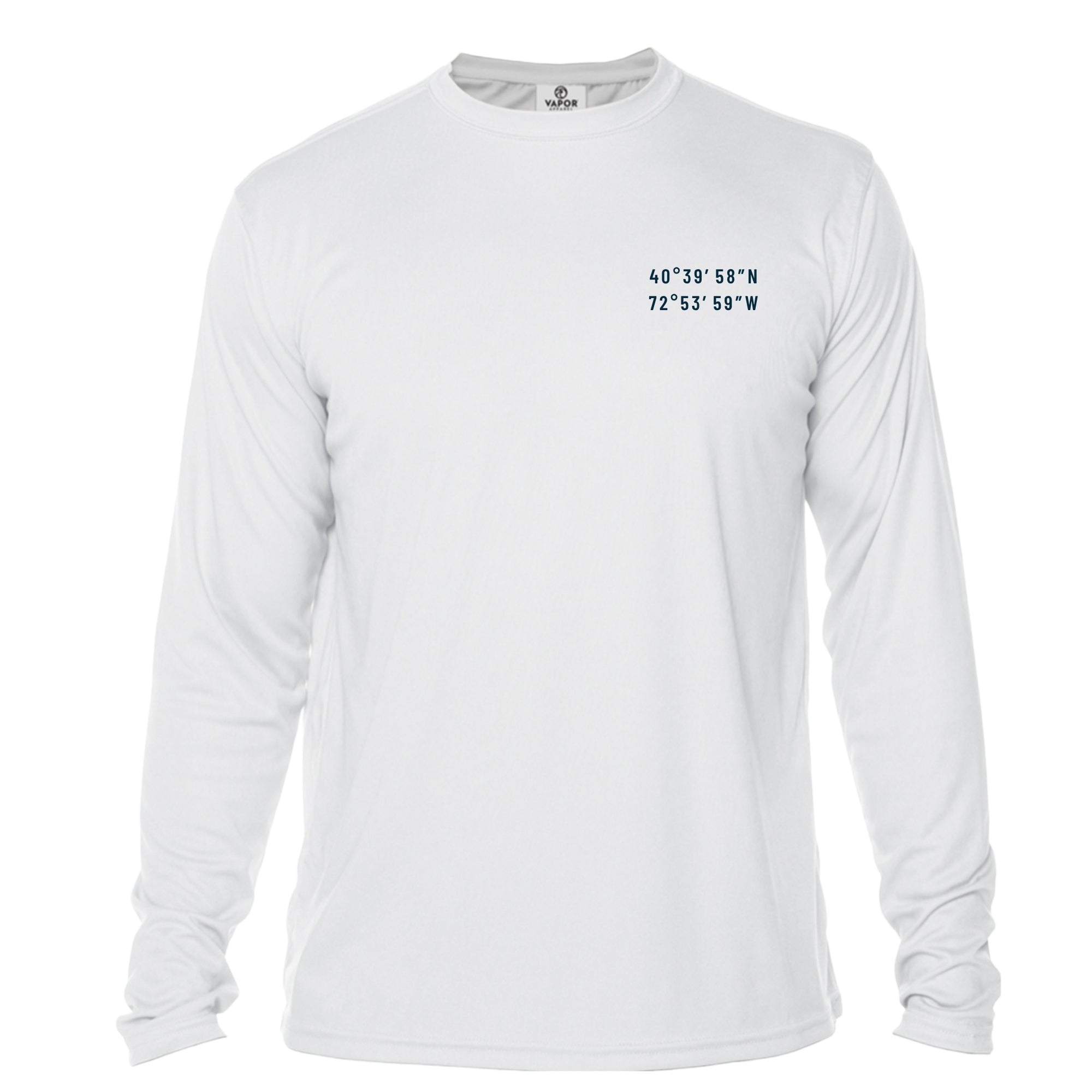 Long Island Map + Coordinates UPF 50+ Sun Shirt