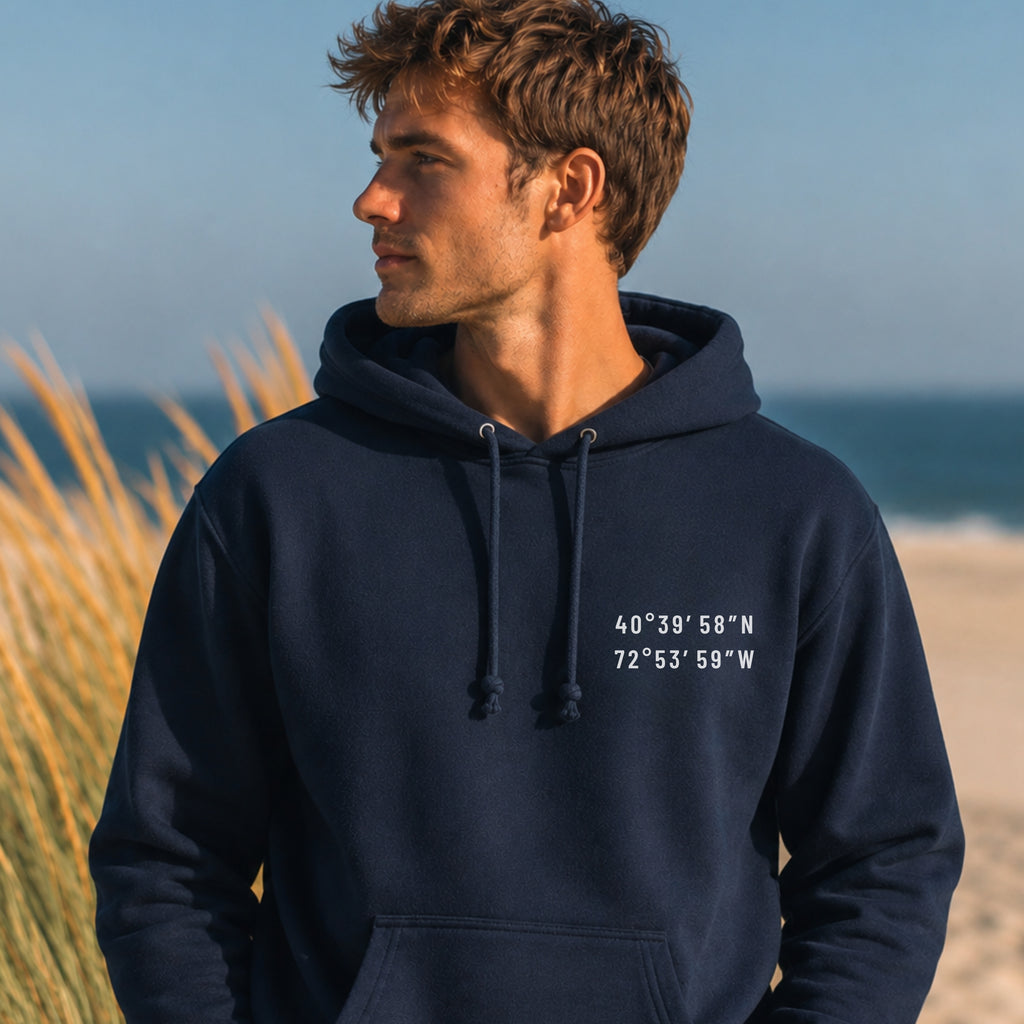 Long Island Map Hoodie