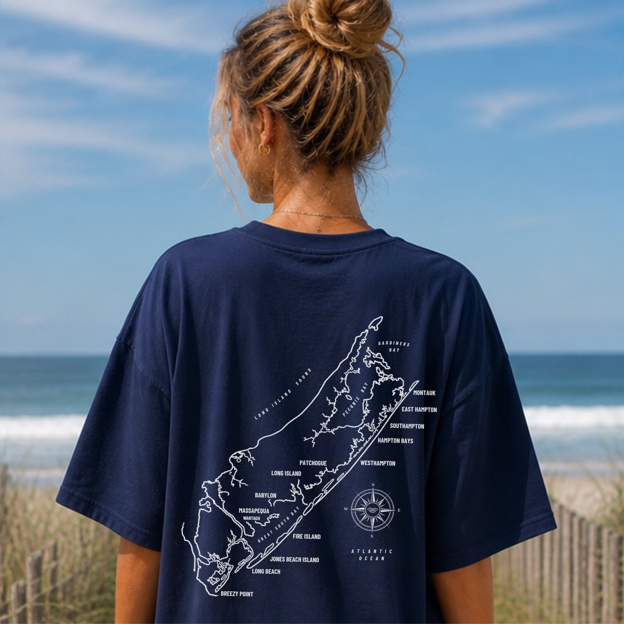 Long Island Map Tee