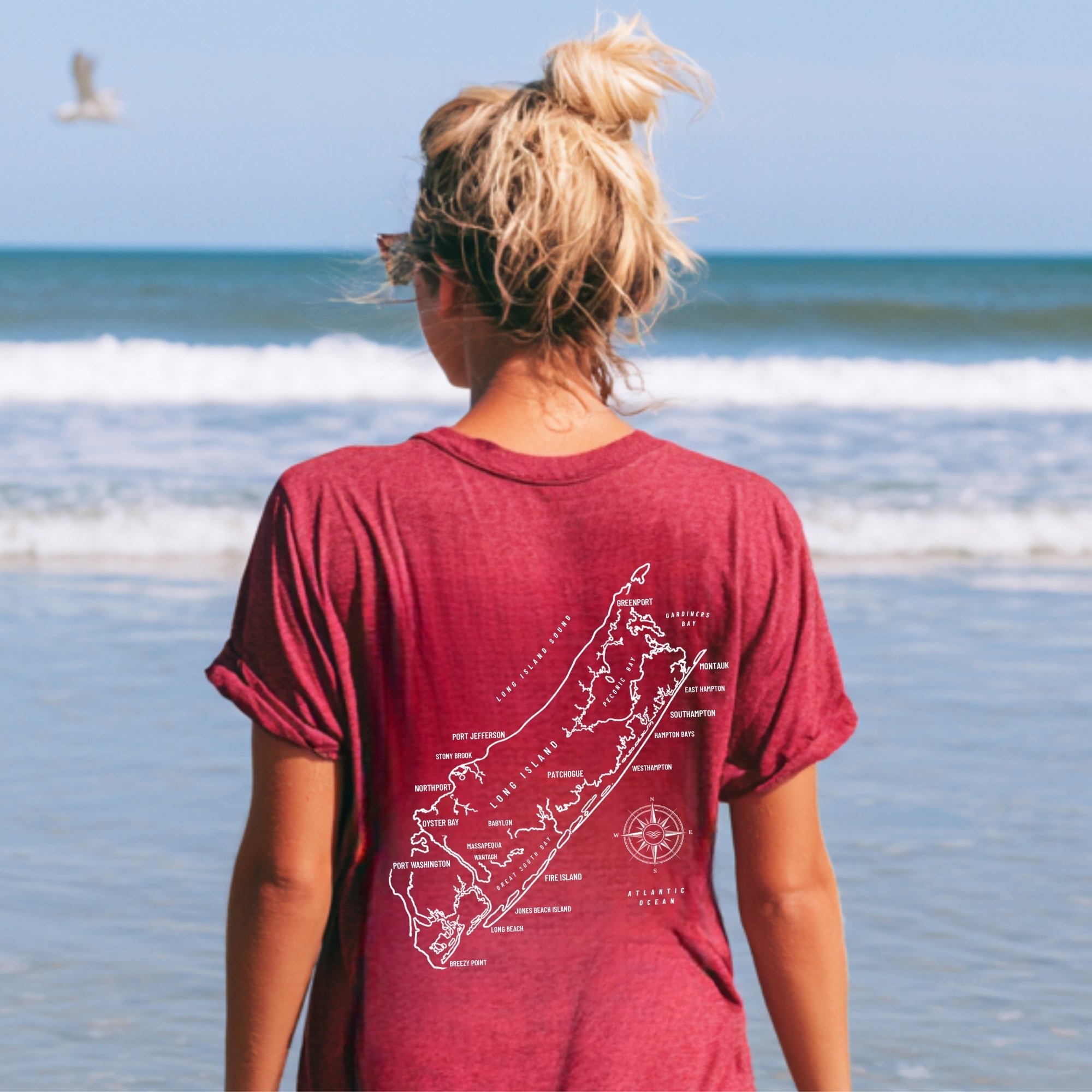 Long Island Map Tee