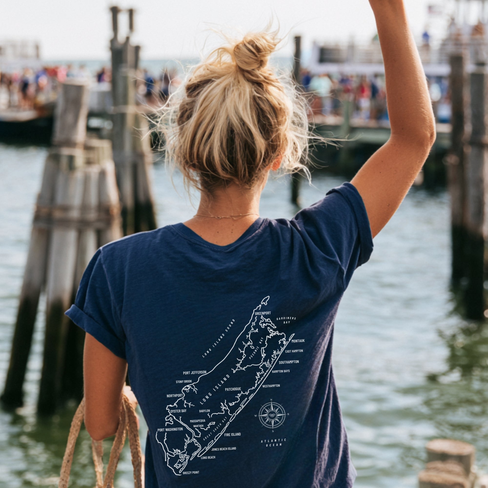 Long Island Map Tee