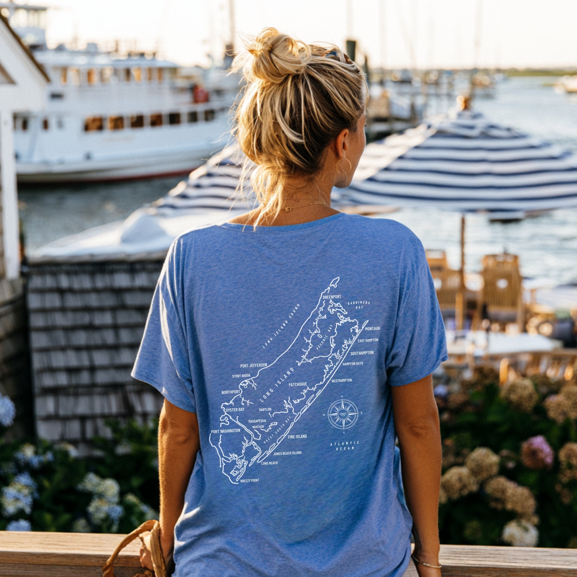 Long Island Map Tee