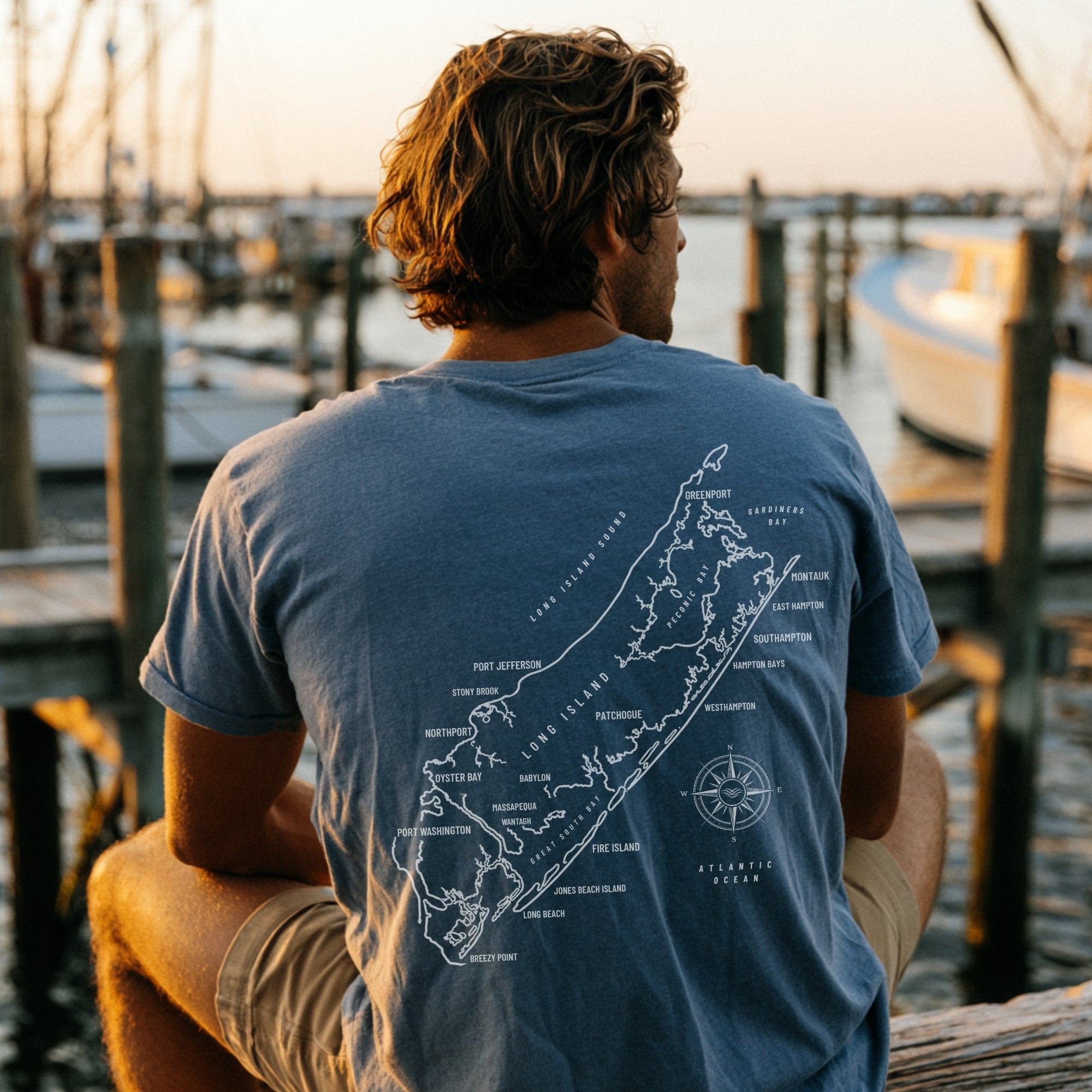 Long Island Map Tee