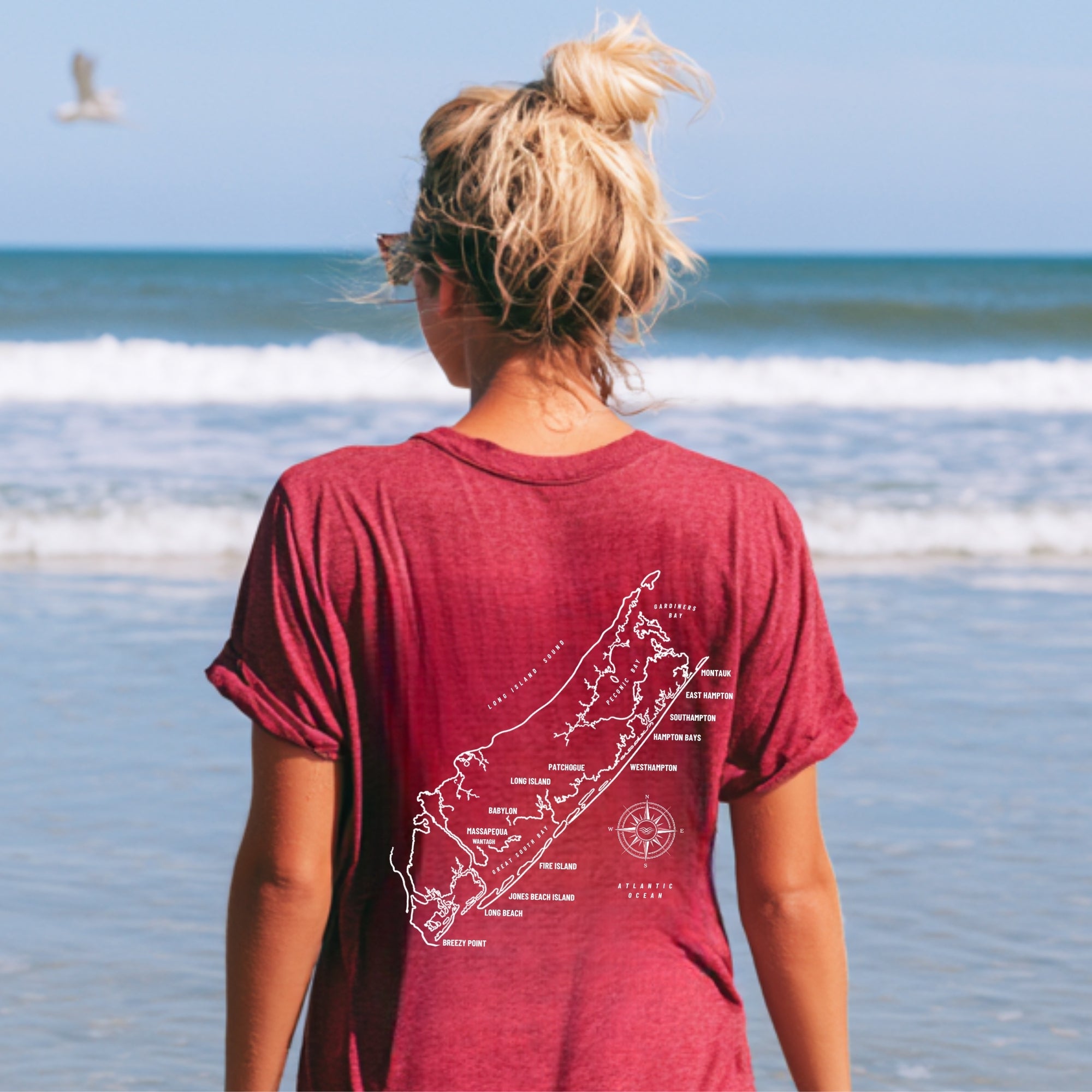 Long Island Map Tee