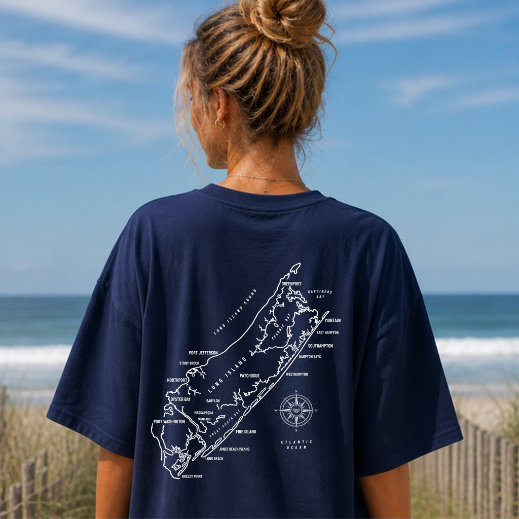 Long Island Map Tee