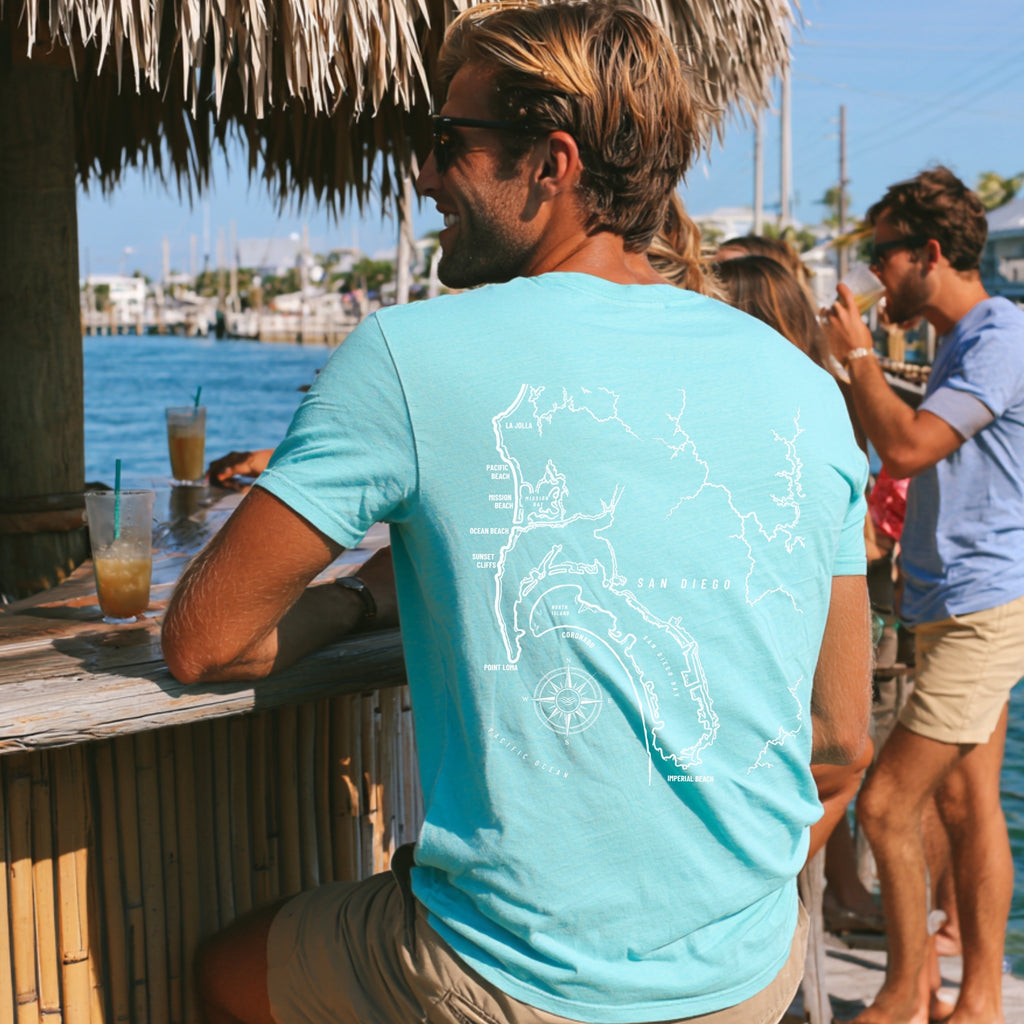 San Diego, CA Map Tee