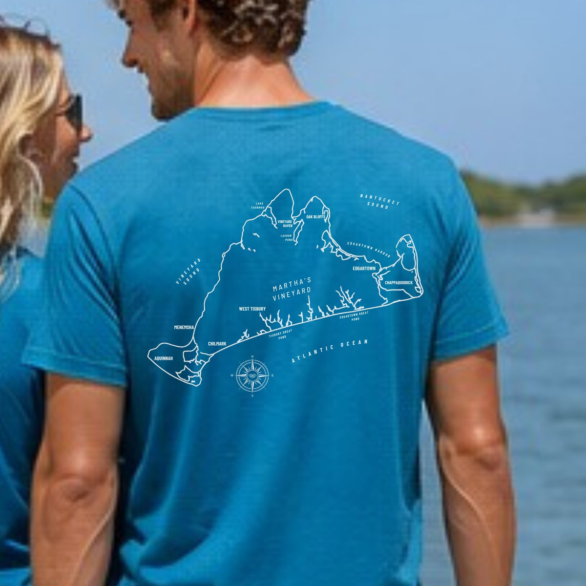 Martha's Vineyard, MA Map Tee