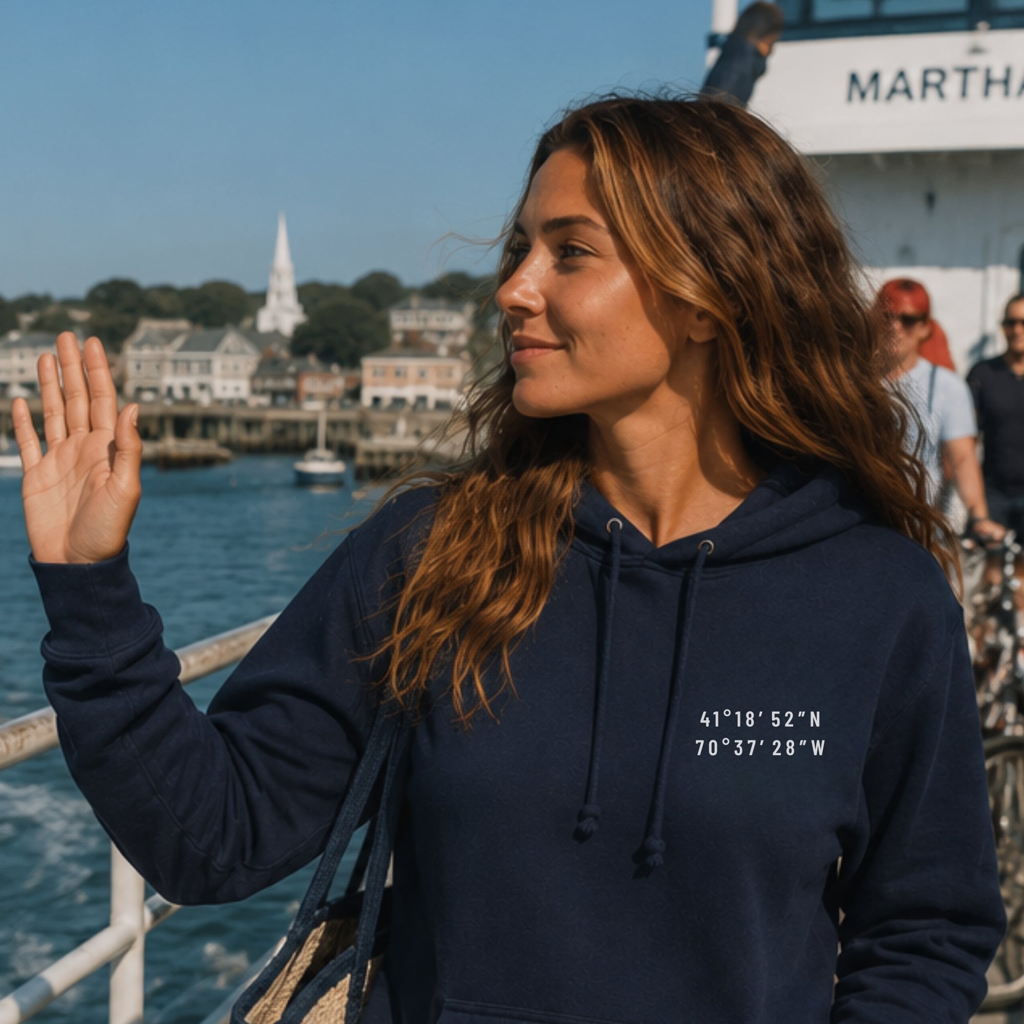 Martha's Vineyard Map Hoodie