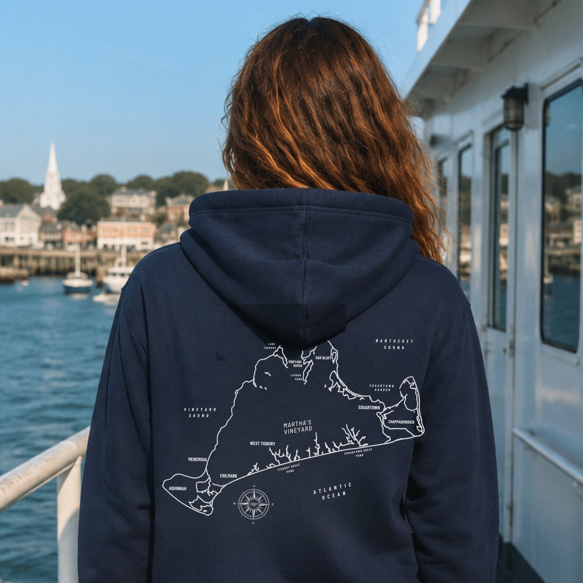 Martha's Vineyard Map Hoodie